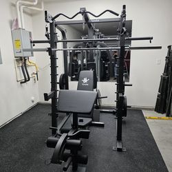 Smith Machine 2001 | Multi-Use Adj Bench | Gym Equipment | Fitness | Squat Rack | Excercise |🔴WEIGHTS AND BARBELL SOLD SEPARATELY 🔴 FREE DELIVERY 🚚