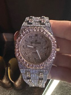 Iced out watch
