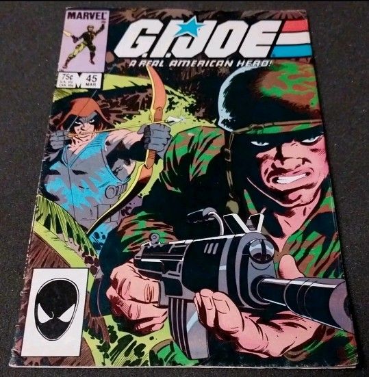 GI JOE A Real American Hero #45 Marvel Comics Vintage 1986 Comic Book Zartan