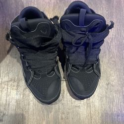 Black Lanvin Curbs Sneakers(Brand New)