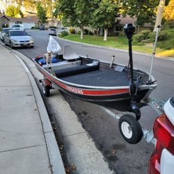 14ft John Boat Aluminum, Freshly Upgrade  Lake Ready
