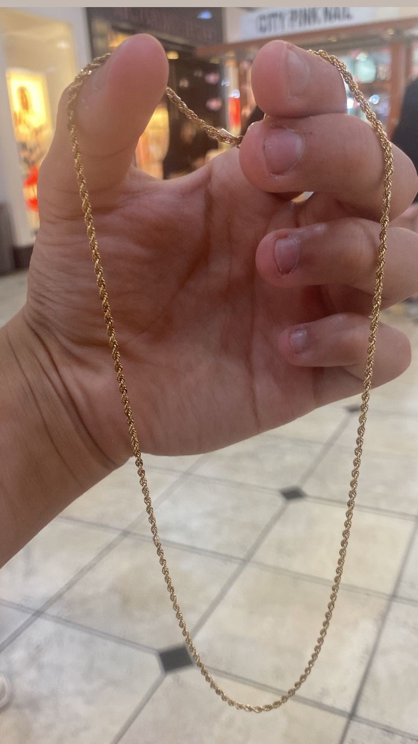14k Gold Rope Chain 2 Grams