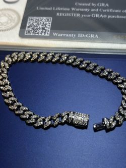 VVS1 Moissanite Iced Out Cuban Link Bracelet