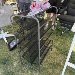 Gray Shoe Rack