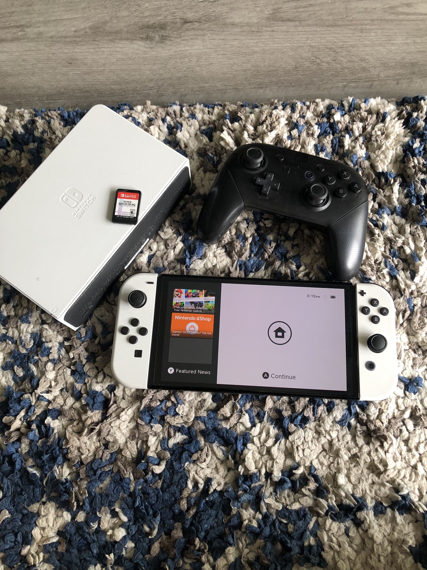 Like New Nintendo Switch Oled, Smash Bros, Wireless Pro Controller