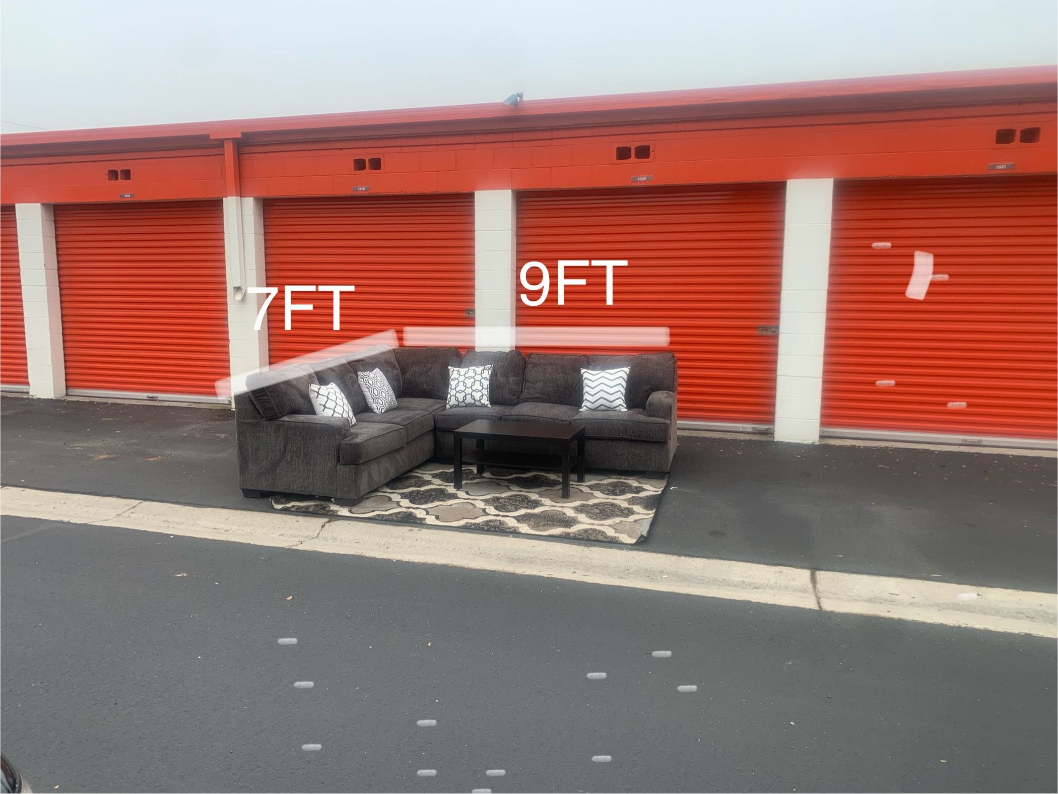 Dark gray Sectional Couch