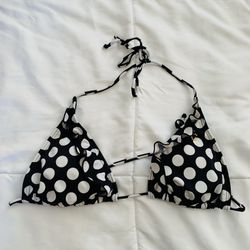 Guess Black Polka Dot Bikini Top 