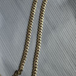 Thick Cuban Sterling Necklace In Gun Metal Finish
