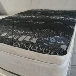 $195 Queen Pillow Top Mattress Only Brand New Free Delivery Same-day 