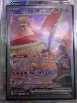 Pokemon TCG Ethan's Ho-Oh ex 230/182 Full Art Card