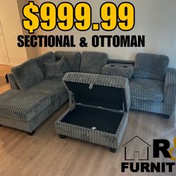 SECTIONAL  & OTTOMAN 