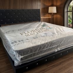 New King Mattress + Free Box Spring As A Gift 🎁 