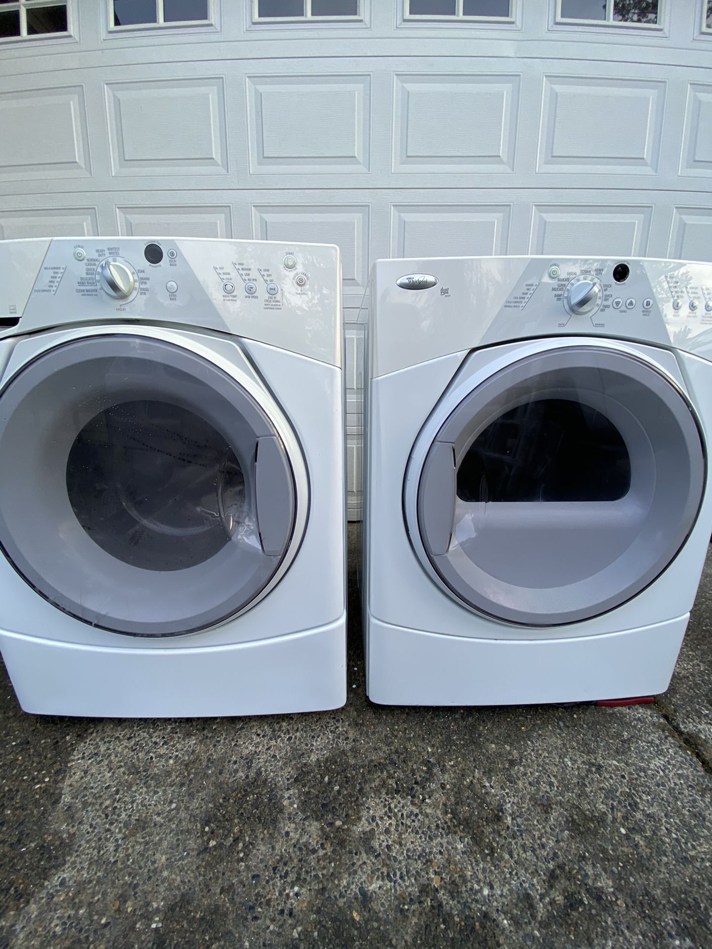 Whirlpool duet sport. Washer and dryer set $200
