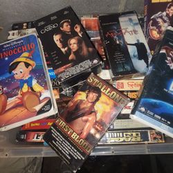 Vhs Tapes  In Great Condition!   Tub Full!