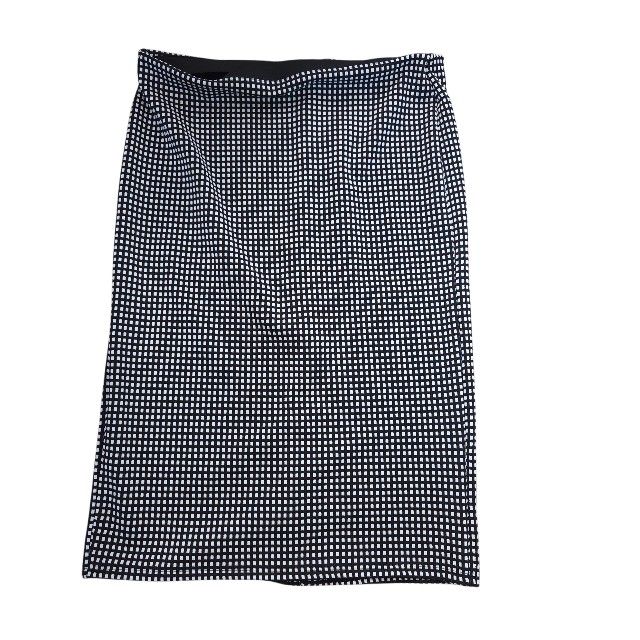 Old Navy black/white checkered pattern pencil skirt, L. EUC.
