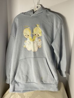 Precious Moments Light Blue Hoodie 