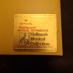 Hallmark Napping Santa Music Box