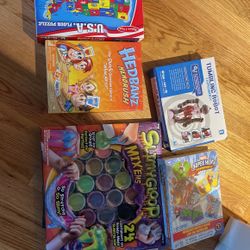 Lot Of Kids Toys  Floor Puzzle Slime Memory Game
