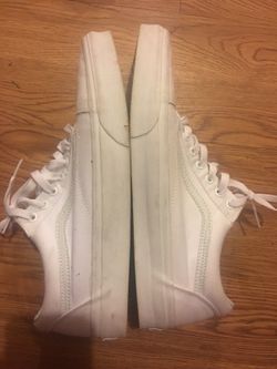 Old school white vans size 12