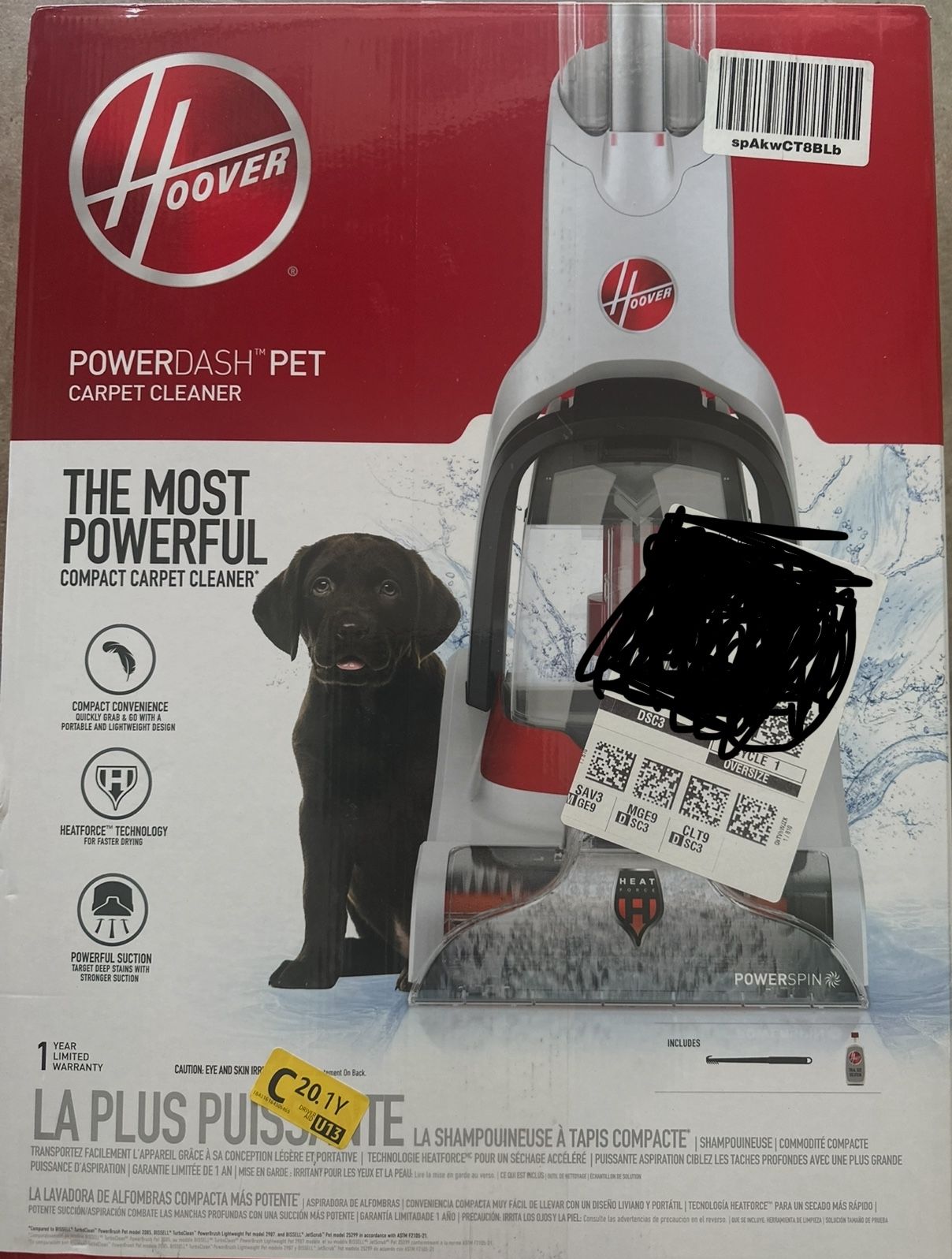 Hoover Power dash Carpet Shampooer 