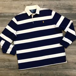 VINTAGE POLO RALPH LAUREN RUGBY LONG SLEEVE SHIRT