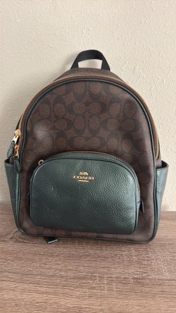 Coach leather backpack