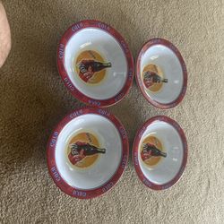 Set A Four Vintage Coca-Cola Bowls