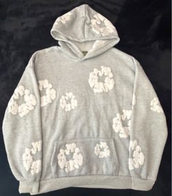 Grey denim tears hoodie