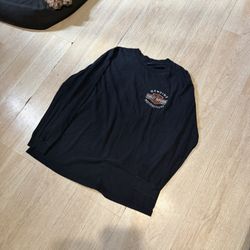 Vintage Cool Black Harley DavidsonLongsleeve