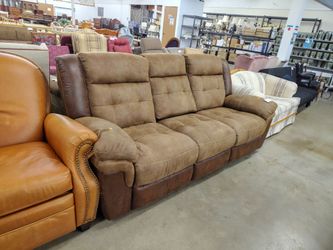 Brown recliner couch