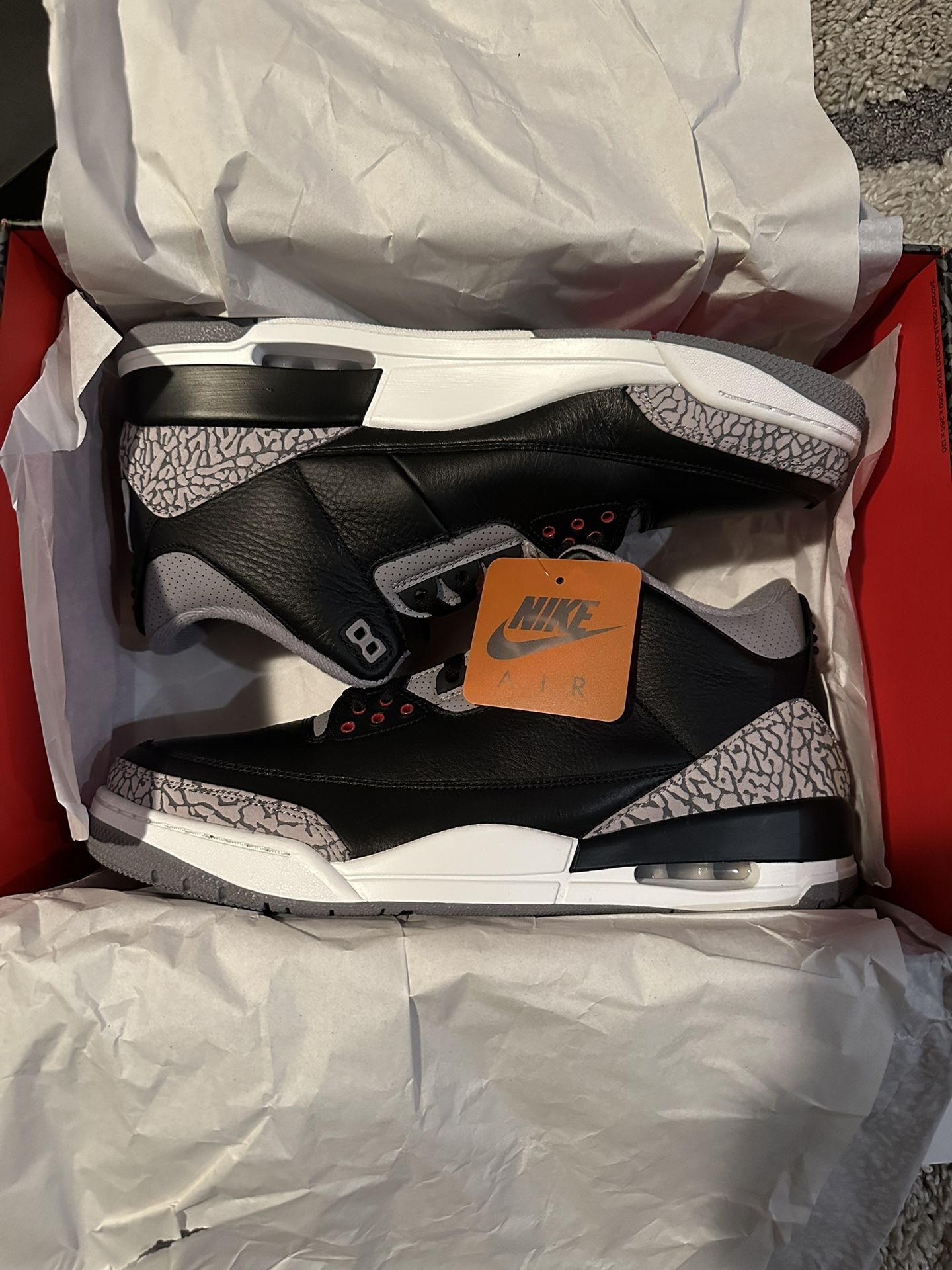 Jordan 3 OG Black Cement Size 14 *RARE SIZE* *IN HAND EARLY*