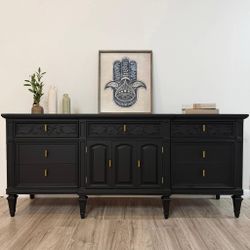 Beautiful Restored Credenza / Buffet By Bedland Inc
  76”L x 21”W x 33”H