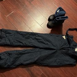 Snow Overalls Kids L Snow Boots 