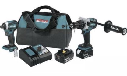 Makita XT268T 18V LXT Lithium-Ion Brushless Hammer Drill & Impact Driver