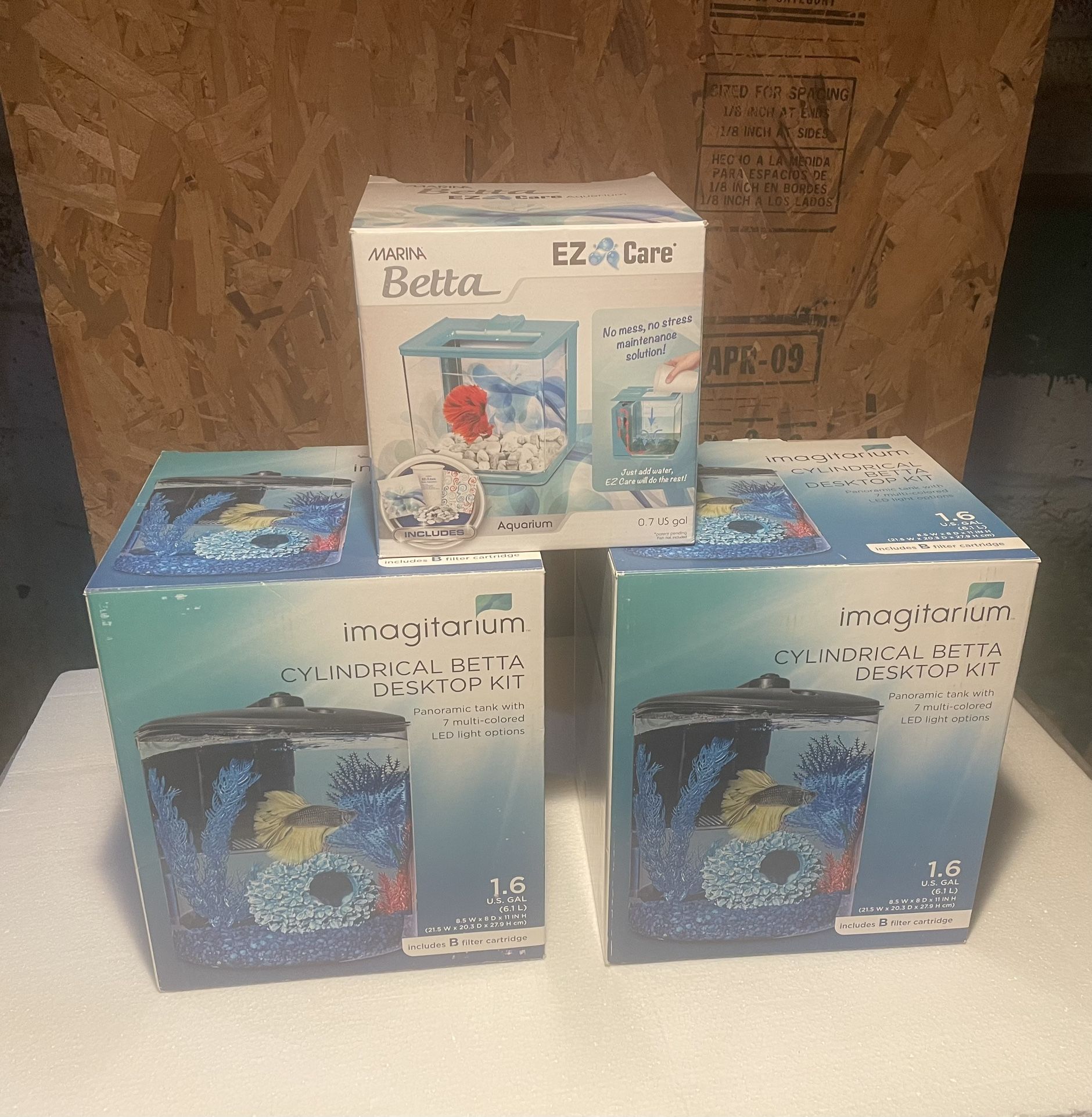 Beta Aquarium Fish Tanks (used)