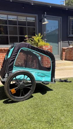 Retrospec DOG BIKE TRAILER with collapsible steel frame attachment bar