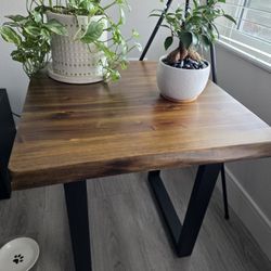 ignature Design by Ashley Brosward Rustic Square End Table, Natural Wood Finish