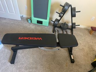 Adjustable Dumbbell Weight Set and Adjustable Bench