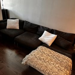 3 Piece Deep Grey Sectional Couch