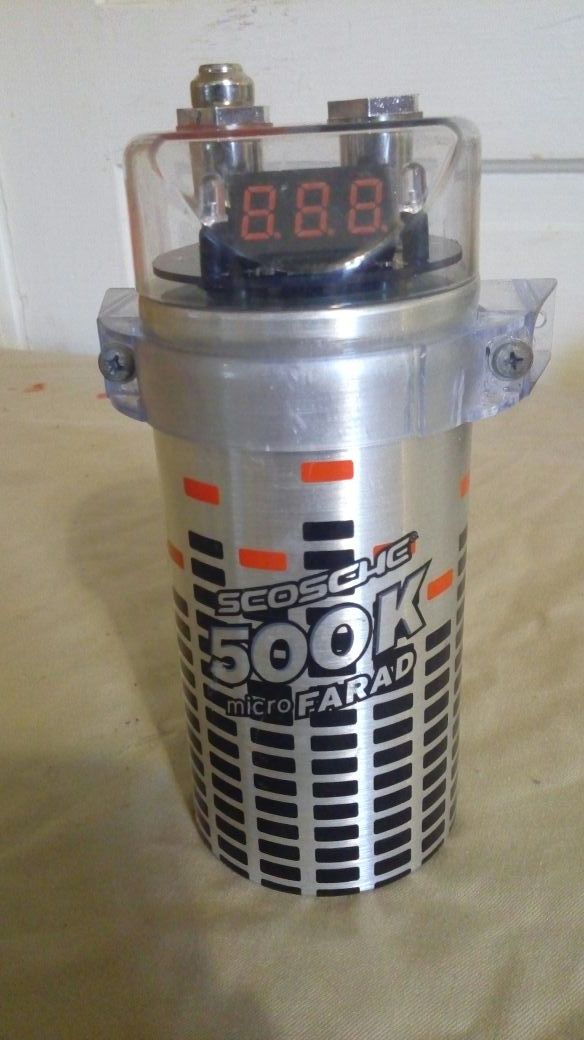 Scosche 500k micro Farad capacitor.