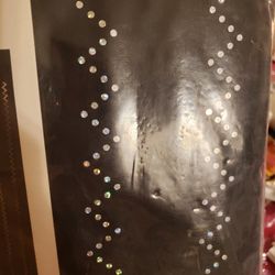 Black Shower Bathroom Curtain With Bling New 