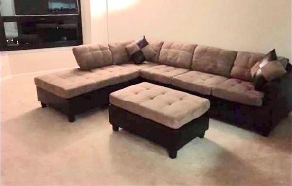 Light Brown Sectional Sofa With Reversible Brand New Free Delivery Light Brown Sectional Sofa With Reversible Brand New Free Delivery For In Chicago Il Offerup