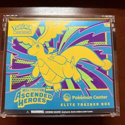 Pokemon Center Ascended Heroes ETB +Case