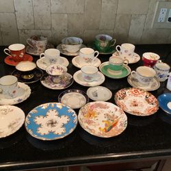 AMAZING COLLECTION TEA CUPS SET 13 Sets Plus 3 Tea Cups 7 Plates 36 PIECES Will Accept Any Reasonable Offer