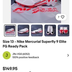 New NIKE CLEATS SIZE 7  FOR MEN 