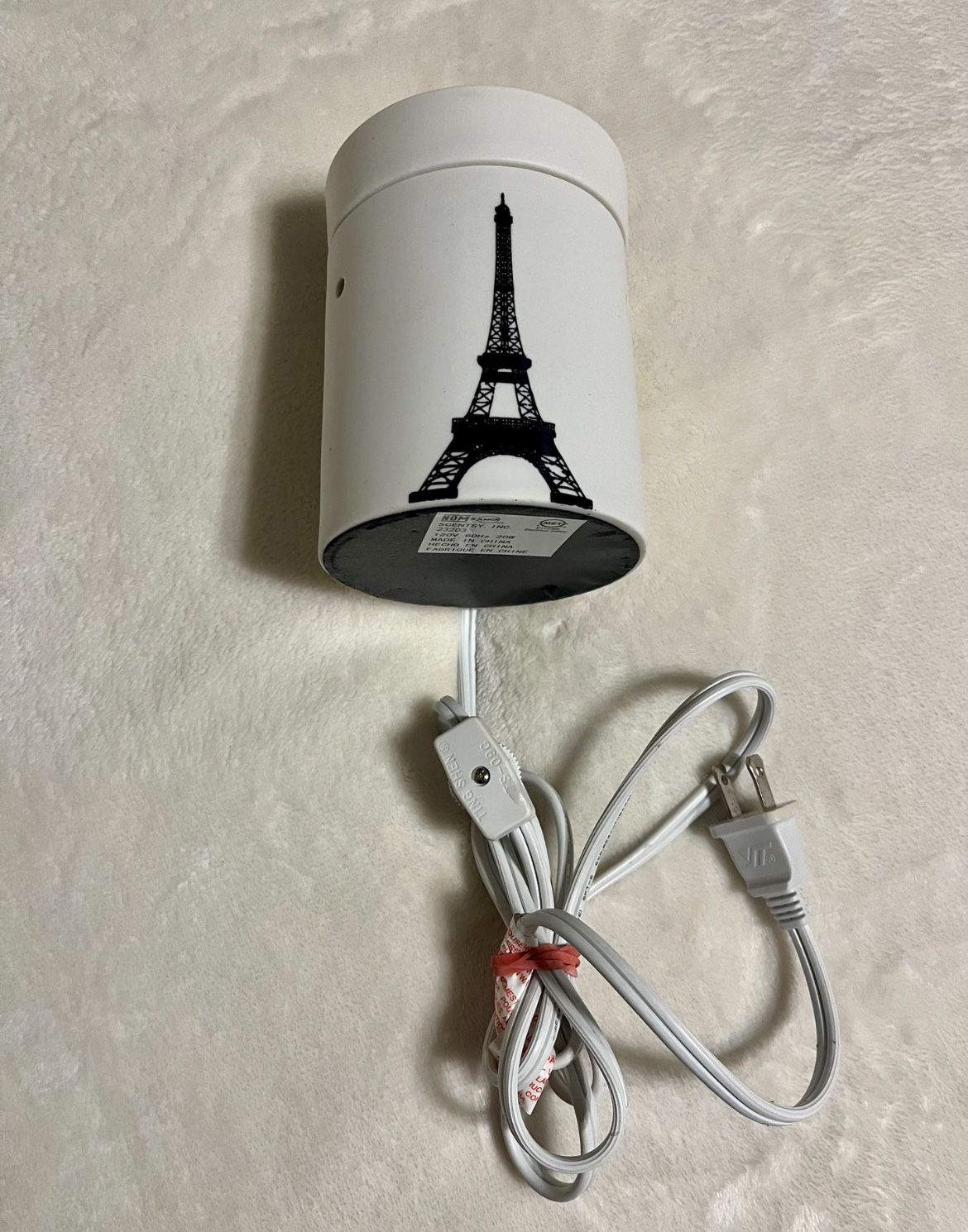 Scentsy Paris Eiffel Tower Wax Warmer Retired 23203 Light France 5.5" 