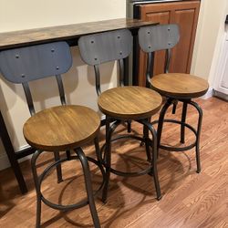 Bar Stools - Set Of 3