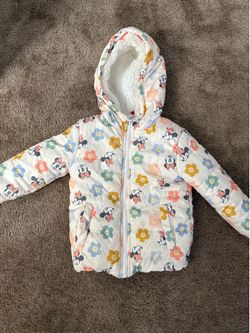 Girl Minnie zip up puffer 5t