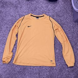 Nike Yellow Long Sleeve Athletic Top