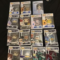Funko Pop Kingdom Hearts and Pokémon